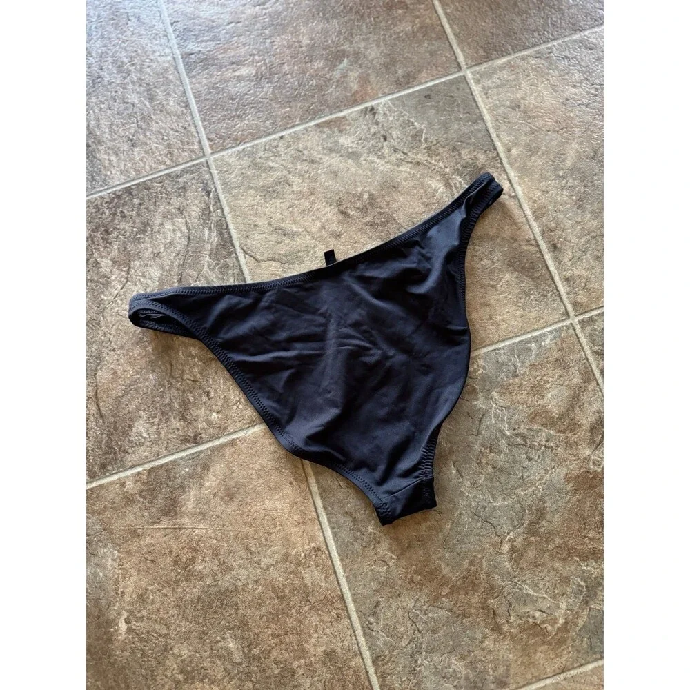 Skims Swim Mid Coverage Bottom Onyx Size XL